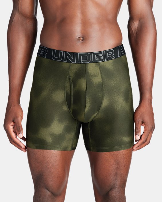 男士UA Tech™ 6英寸Boxerjock®內褲 in Green image number 0